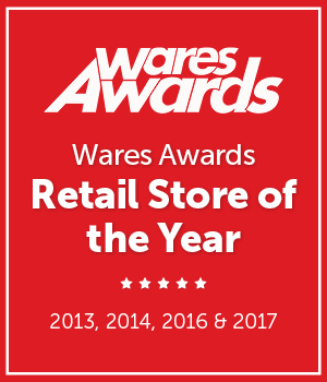 Wares Awards Retail Store of the Year: 2013, 2014 and 2016
