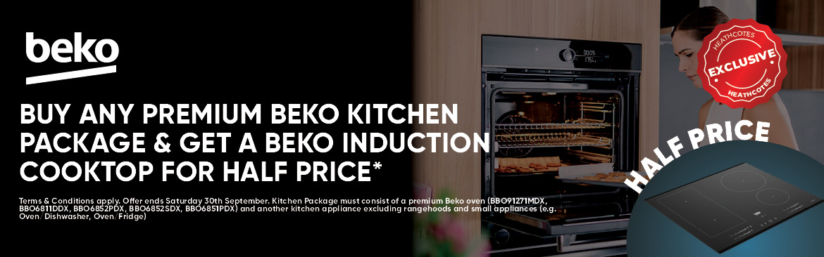 Beko heathcotes exclusive offer banners