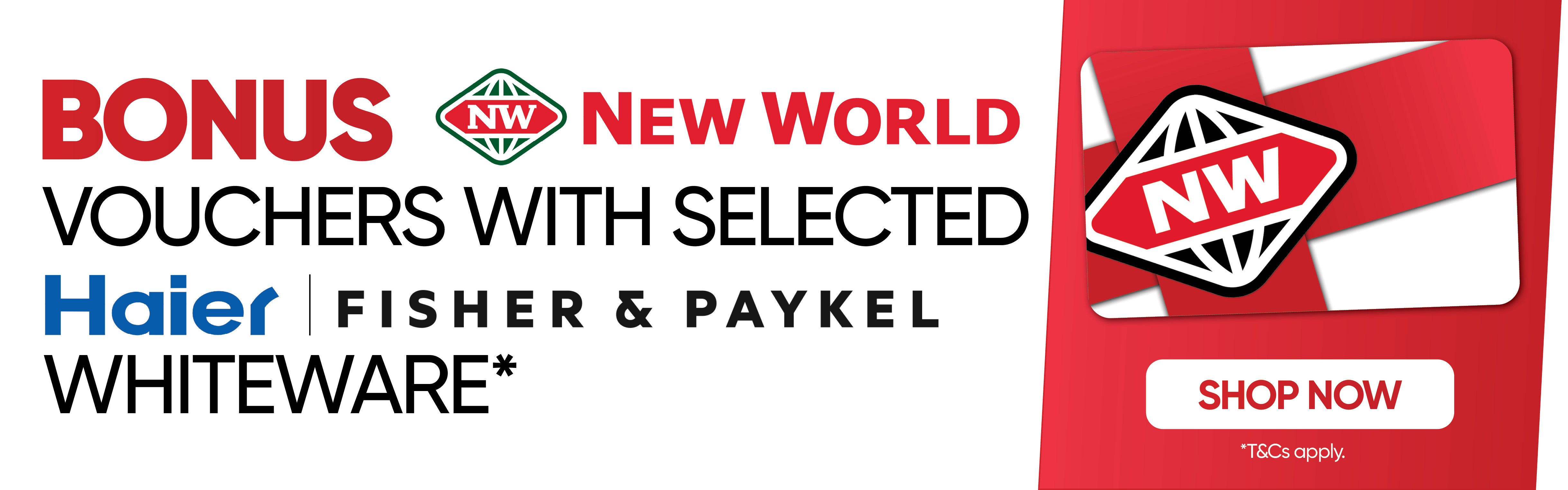 Haier new world gift card promotion march 2024