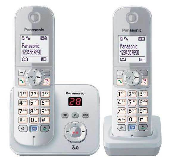Panasonic cordless phone twin pack kx tg6822nzs