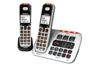Uniden SS E45+1 Sight and Sound Enhanced Twin Cordless Hearing Impaired Phone System (SSE45+1)
