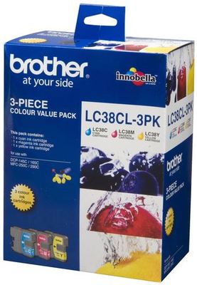 Brother ink pack lc38cl3pk