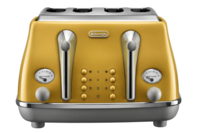 De'Longhi Icona Capitals 4 Slice Toaster - New York Yellow