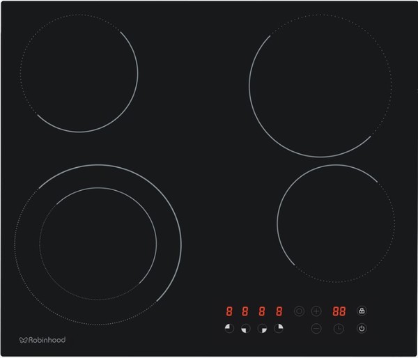 Robin hood 4 zone touch control ceramic cooktop