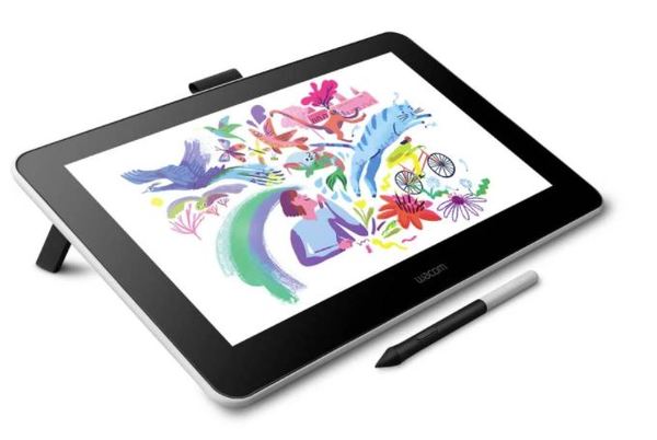 Wacom one display pen tablet   on stand