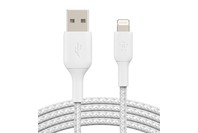 BELKIN BOOST CHARGE Lightning to USB-A Braided Cable, 1m White