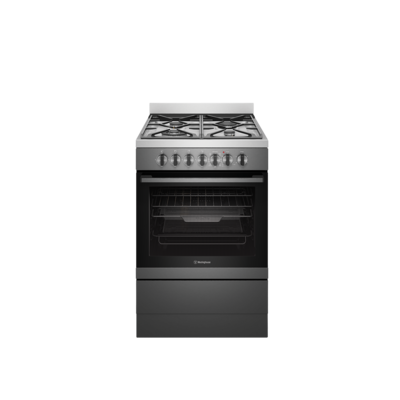 Wfe616dsc   westinghouse 60cm electric freestanding cooker dark stainless steel with 4 burner gas cooktop %281%29
