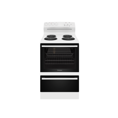 Wle620wc   westinghouse 60cm electric freestanding cooker white with 4 zone coil cooktop %281%29