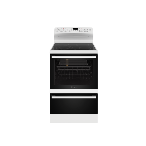 Wle645wc   westinghouse 60cm electric freestanding cooker white with 4 zone ceramic cooktop %281%29
