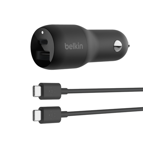 Ccb004btbk   belkin dual car charger with pps 37w %285%29