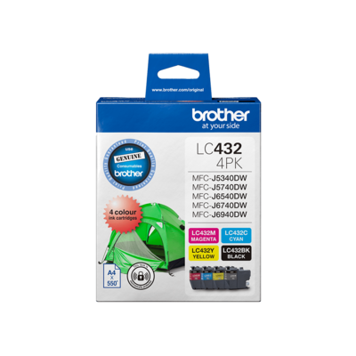 Lc4324pks   brother genuine lc432 4 pack ink cartridges