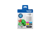Brother Genuine LC432 4-Pack Ink Cartridges (LC4324PKS)
