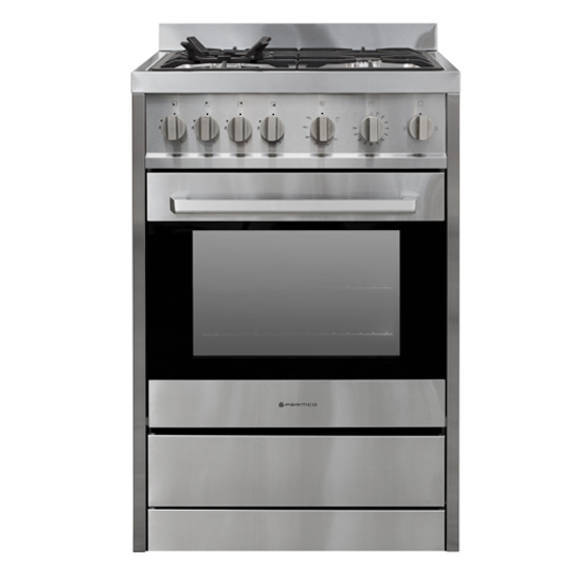 Fs 600 gas gas   parmco 600mm 70 litre freestanding gas stove with gas cooktop stainless steel %281%29