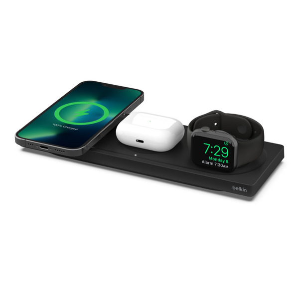 Wiz016aubk   belkin 3 in 1 wireless charging pad with magsafe black %281%29