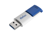 Netac U182 USB3 Flash Drive 128GB UFD Retractable Blue/White