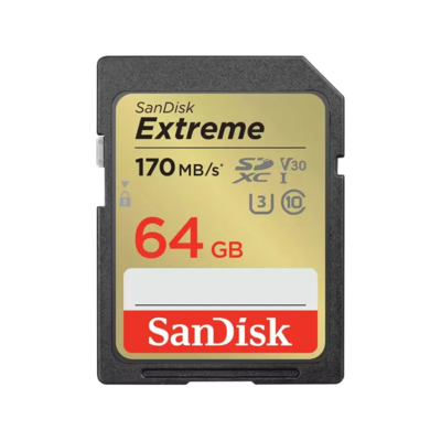 Sdsdxv2 064g gncin   sandisk extreme sdxc 64gb 170mbs uhs i memory card