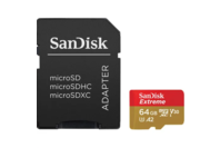 Sandisk Extreme Micro SDXC 64GB 170MB/S UHS-I SD Adapter