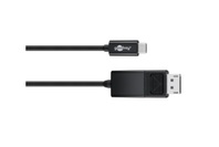 Goobay USB-C- DispPort adapt cable (4k 60 Hz) black 1.20m