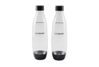 SodaStream Dishwasher Safe - 1L Black Fuse Bottle Twin Pack