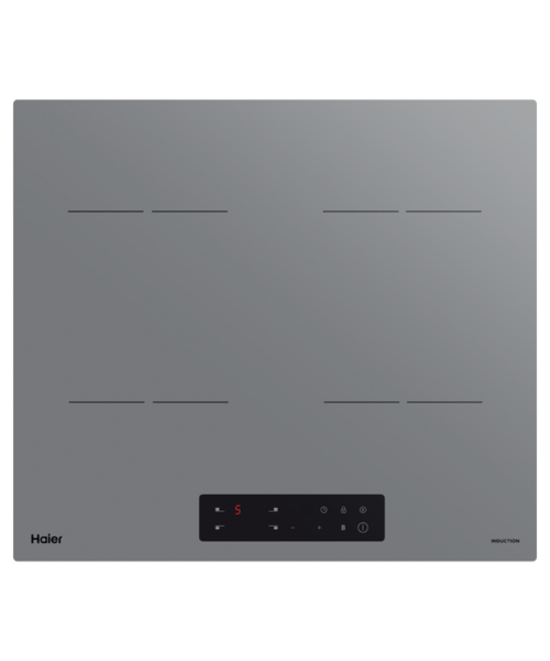 Hci604tg3   haier 60cm 4 zone induction cooktop grey glass