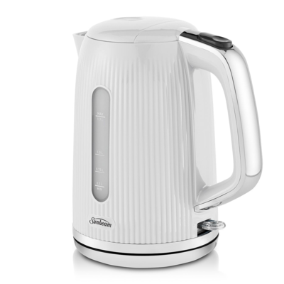 Sunbeam 1.7L Brightside Kettle White/Silver - Heathcotes.co.nz