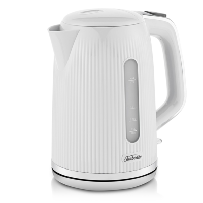 Sunbeam 1.7L Brightside Kettle White/Silver - Heathcotes.co.nz