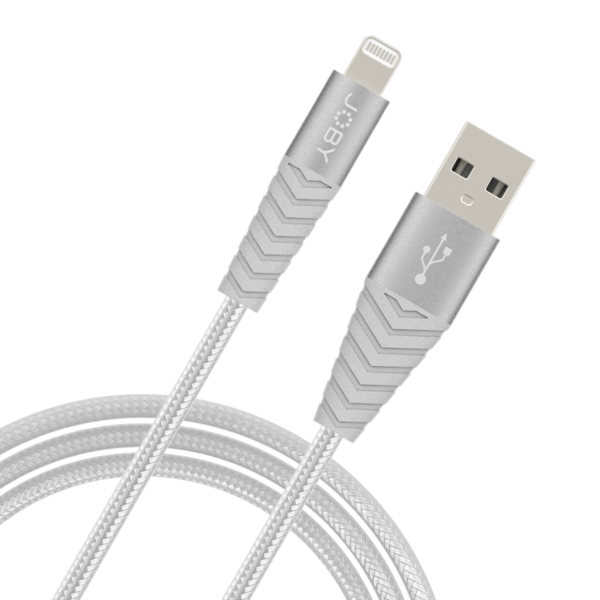 Jb01814   joby charge and sync lightning cable 1.2m silver %283%29