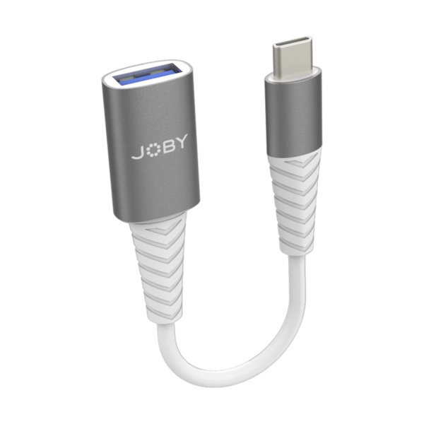 Jb01822   joby usb c to usb a 3.0 adapter space grey %283%29