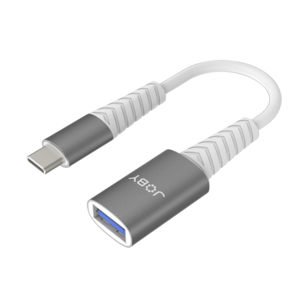 Jb01822   joby usb c to usb a 3.0 adapter space grey %284%29