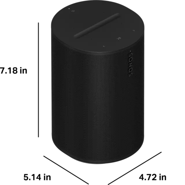 E10g1au1blk   sonos era 100 smart speaker black %288%29
