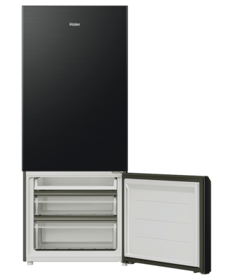 Hrf420bc   haier bottom mount fridge freezer 433l black %284%29