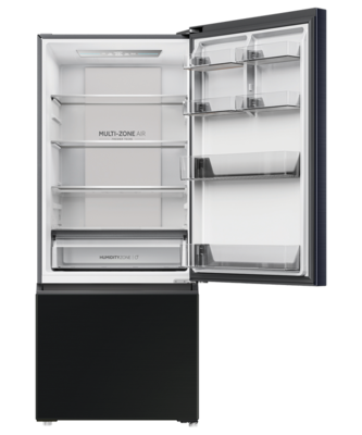Hrf420bc   haier bottom mount fridge freezer 433l black %285%29