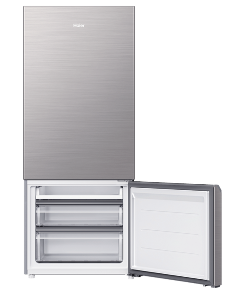 Hrf420bs   haier bottom mount fridge freezer 433l satina %284%29