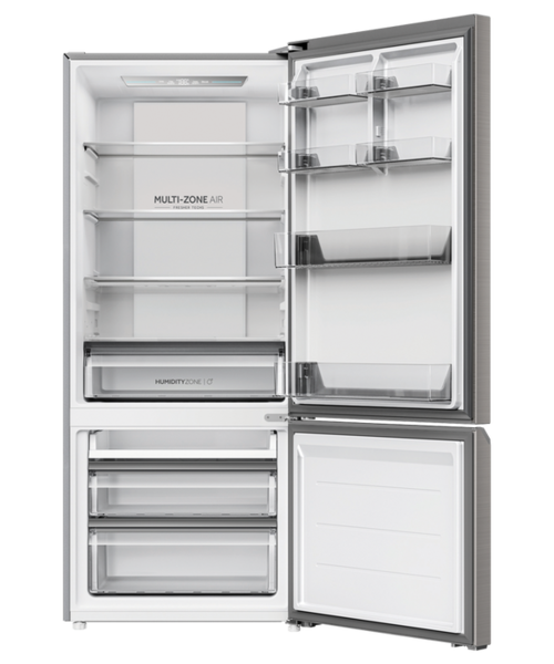 Hrf420bs   haier bottom mount fridge freezer 433l satina %286%29