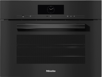 Dgc7845obsw   miele dgc 7845 hc pro compact steam combination oven with mains water and drain connection obsidian grey %281%29
