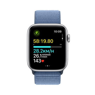 Apple watch se lte 44mm silver aluminium winter blue sport loop pdp image position 6  anz