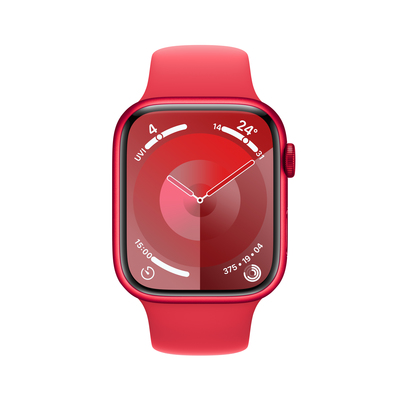 Apple watch series 9 lte 45mm productred aluminium productred sport band pdp image position 2  anz