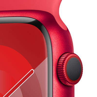 Apple watch series 9 lte 45mm productred aluminium productred sport band pdp image position 3  anz
