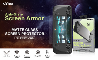 Nyko steam deck anti glare screen armor   screen protector   protection 4