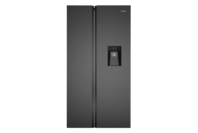 Westinghouse 619L Side By Side Fridge Matte Charcoal Black With Non-Plumbed Water Dispenser
