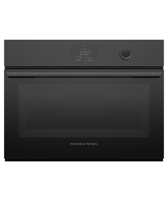 Os60nmtdb1   fisher   paykel 60cm 23 function combination steam oven black steel %281%29