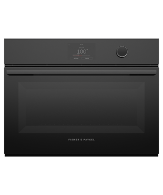 Os60nmtdb1   fisher   paykel 60cm 23 function combination steam oven black steel %281%29