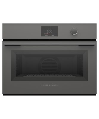 Os60nmtdg1   fisher   paykel 60cm 23 function combination steam oven grey steel %281%29