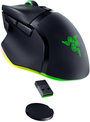 Rz01 04620100 r3a1   razer basilisk v3 pro black customizable wireless gaming mouse %286%29