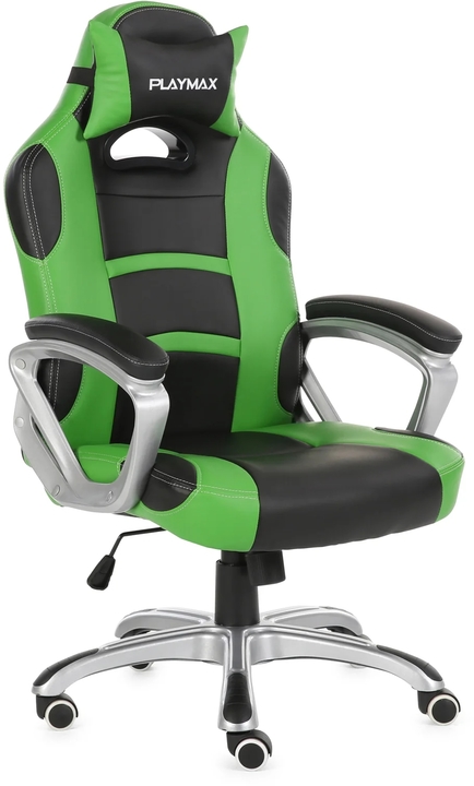 Pgcgrb   playmax gaming chair green black %281%29