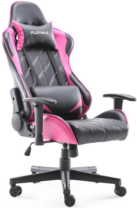 Pegcpb   playmax elite gaming chair pink black %285%29