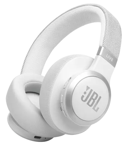 Jbllive770ncwht jbl tune 770nc wireless over ear noise cancelling headphones white