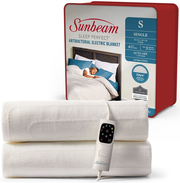 Bla6321   sunbeam sleep perfect antibacterial electric blanket single %283%29