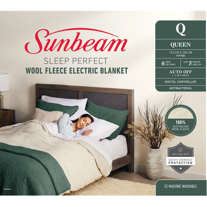 Blw6651   sunbeam sleep perfect wool fleece electric blanket queen %281%29