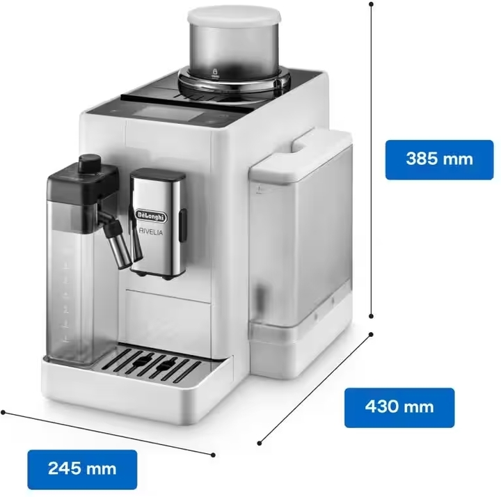 Exam44055w   de'longhi automatic coffee machine rivelia pebble grey %285%29